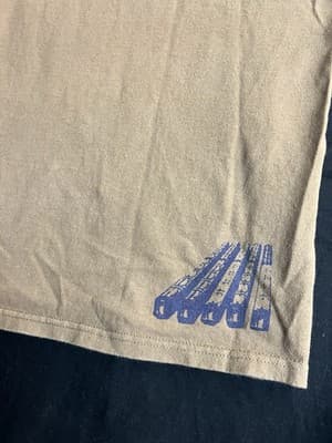 VTG Stussy Train Yard Tee Graphic T-Shirt Brown Mens L Short Sleeve Rare Crew - Thumbnail 8