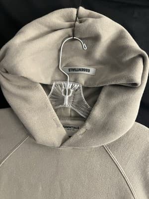 Fear of God Essentials Exclusive Hoodie Tan Brown Mens XXS Sweatshirt Oversized - Thumbnail 3