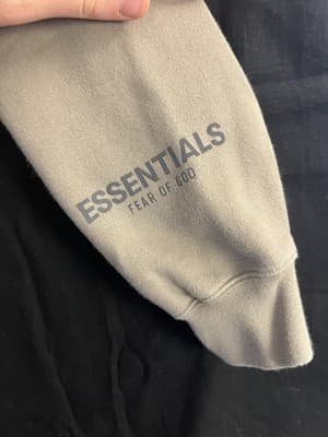 Fear of God Essentials Exclusive Hoodie Tan Brown Mens XXS Sweatshirt Oversized - Thumbnail 6