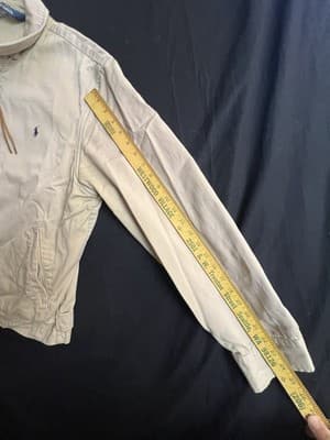 VTG Polo Ralph Lauren Harrington Jacket Mens L Unlined Bomber Canvas USA 1990s - Thumbnail 10