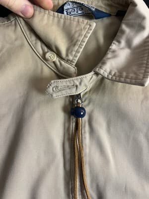 VTG Polo Ralph Lauren Harrington Jacket Mens L Unlined Bomber Canvas USA 1990s - Thumbnail 6