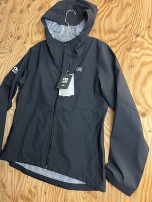Outdoor Research Freewheel MTB Stretch Rain Jacket Womens L Bike Riding Full Zip - Thumbnail 4