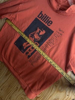 Billie Eilish 2022 Happier Than Ever Tour Hoodie Oversized Sweatshirt Orange XXL - Thumbnail 7
