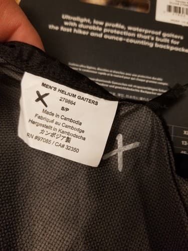 NWT Outdoor Research Helium Gaiters Mens S Black Lightweight Waterproof Pertex - Thumbnail 8