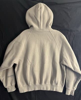 Fear of God Essentials Exclusive Hoodie Tan Brown Mens XXS Sweatshirt Oversized - Thumbnail 11