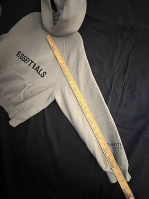 Fear of God Essentials Exclusive Hoodie Tan Brown Mens XXS Sweatshirt Oversized - Thumbnail 9