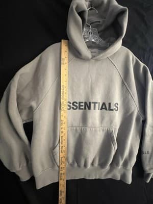 Fear of God Essentials Exclusive Hoodie Tan Brown Mens XXS Sweatshirt Oversized - Thumbnail 7
