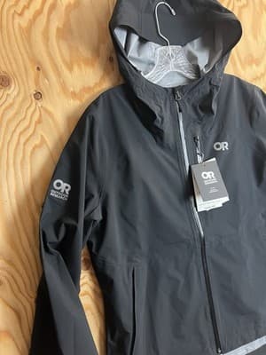 Outdoor Research Freewheel MTB Stretch Rain Jacket Womens L Bike Riding Full Zip - Thumbnail 3