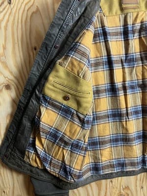 RARE Timberland Mount Davis Mixed-Media Leather/ Waxed Canvas Chore Coat Jacket - Thumbnail 14