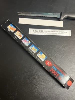 The Edge 2001 All Purpose Serrated Utility Knife 8" Blade Carve &Serve BRAND NEW - Thumbnail 6
