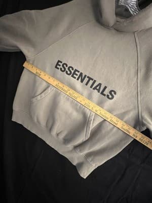 Fear of God Essentials Exclusive Hoodie Tan Brown Mens XXS Sweatshirt Oversized - Thumbnail 8