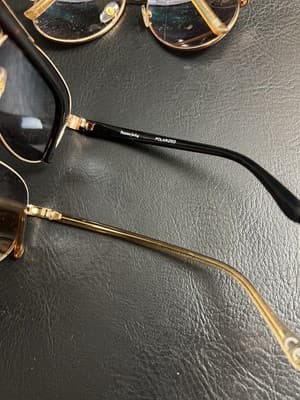Lot Of 4 Panama Jack Aviator Sunglasses Gold Rose Pink Blue Black - Thumbnail 7