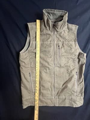KUHL Burr Vest Mens L Brown Full Zip Outdoor Hiking Pockets 1042 Patina Dye - Thumbnail 4