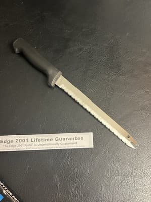 The Edge 2001 All Purpose Serrated Utility Knife 8" Blade Carve &Serve BRAND NEW - Thumbnail 7
