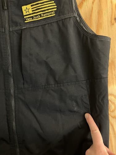 VGUC Grundens Ballast Insulated Vest Black Mens L Fishing Work Vets Junk Removal - Thumbnail 4