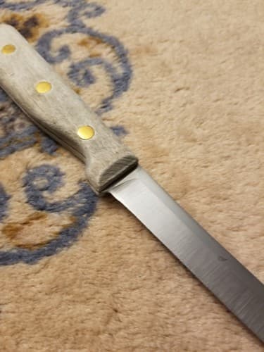 Vtg. Chicago Cutlery 61S 6" Boning American Wood Handle Knife Full Tang - Thumbnail 7