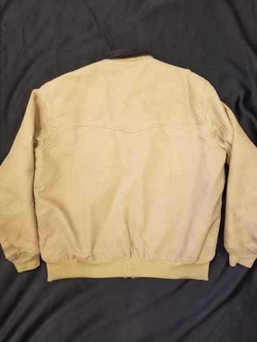 Carhartt Santa Fe Jacket Quilt Lined Mens J14 CML Brown Bomber Coat 2XL Tall XXL - Thumbnail 5