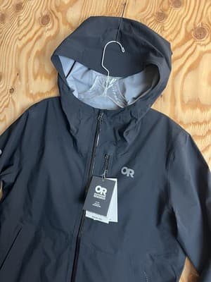 Outdoor Research Freewheel MTB Stretch Rain Jacket Womens L Bike Riding Full Zip - Thumbnail 2