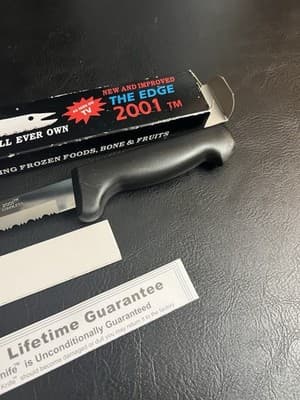 The Edge 2001 All Purpose Serrated Utility Knife 8" Blade Carve &Serve BRAND NEW - Thumbnail 4