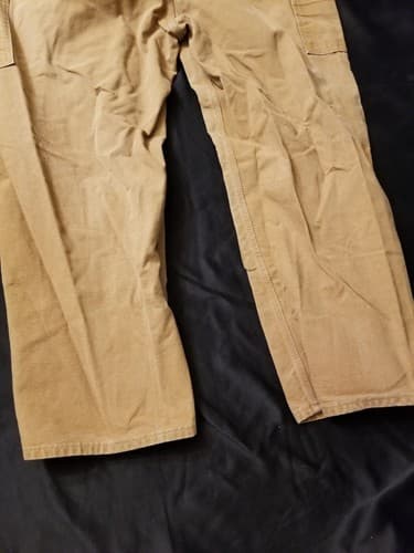 Vtg Carhartt B01 BRN Duck Double Knee Work Dungaree Pants 44x30 40x28 USA - Thumbnail 9