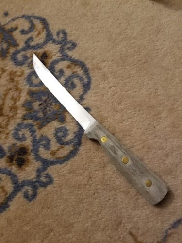 Vtg. Chicago Cutlery 61S 6" Boning American Wood Handle Knife Full Tang - Image 1