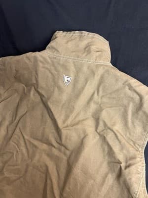 KUHL Burr Vest Mens L Brown Full Zip Outdoor Hiking Pockets 1042 Patina Dye - Thumbnail 14