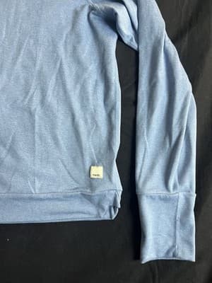 Vuori Halo Essential Hoodie Womens S Blue Dream Knit Pullover VW226 - Thumbnail 3