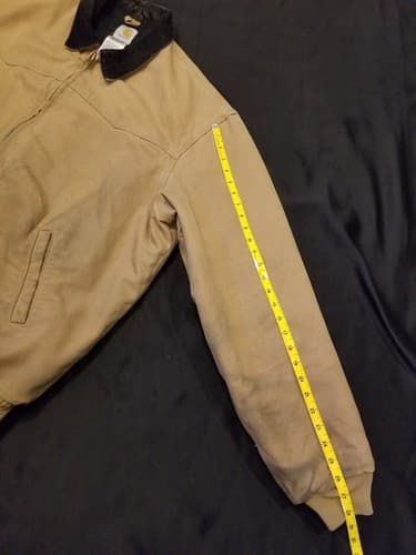 Carhartt Santa Fe Jacket Quilt Lined Mens J14 CML Brown Bomber Coat 2XL Tall XXL - Thumbnail 11