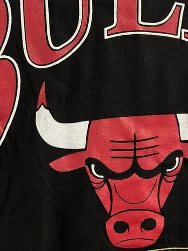 NWT Vintage Chicago Bulls Full Logo T-shirt Basketball NBA Mens XL Deadstock - Thumbnail 6