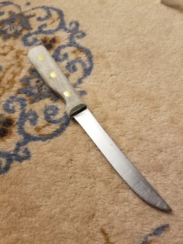 Vtg. Chicago Cutlery 61S 6" Boning American Wood Handle Knife Full Tang - Thumbnail 5