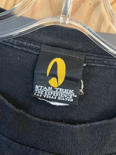 Star Trek Captains Tee Vintage 1997 XL Shirt Las Vegas Experience Hilton Picard - Thumbnail 5