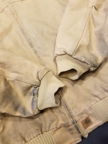 Carhartt Santa Fe Jacket Quilt Lined Mens J14 CML Brown Bomber Coat 2XL Tall XXL - Thumbnail 12