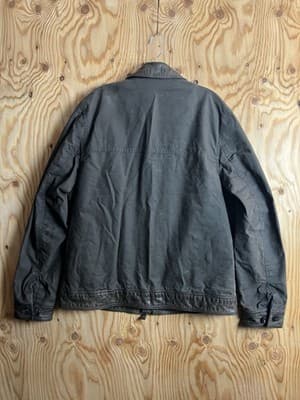 RARE Timberland Mount Davis Mixed-Media Leather/ Waxed Canvas Chore Coat Jacket - Thumbnail 21