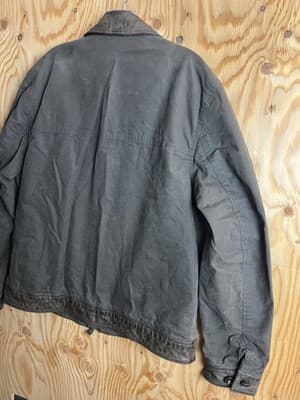 RARE Timberland Mount Davis Mixed-Media Leather/ Waxed Canvas Chore Coat Jacket - Thumbnail 22