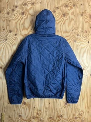 Patagonia Diamond Quilted Insulated Bomber Hoodie Jacket Mens XS Blue Full Zip - Thumbnail 5