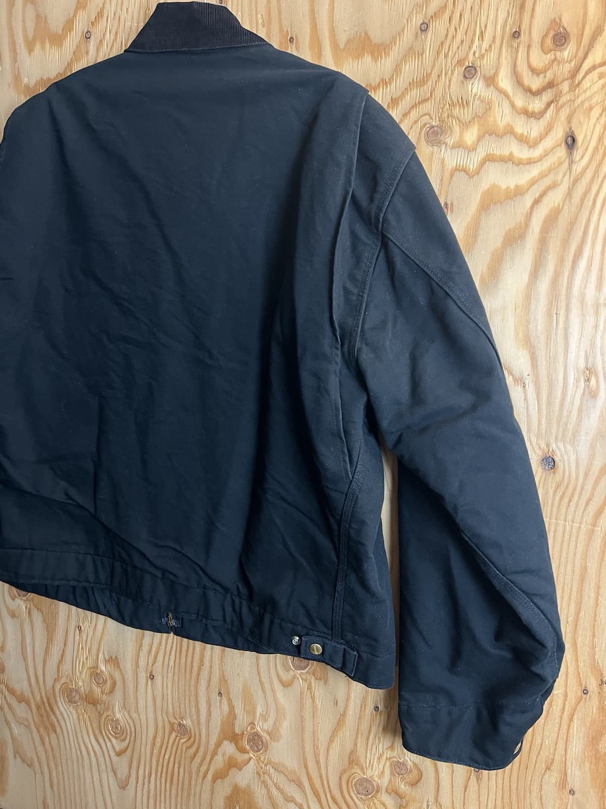 VTG Carhartt Detroit Jacket Size 52 Regular 2XL Blanket Lined USA J01 BLK Bomber - Thumbnail 9