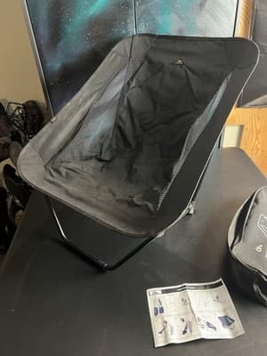 iClimb Low Ultralight Compact Camping Chair w/ Side Pocket and Carry Bag /IC606 - Thumbnail 7