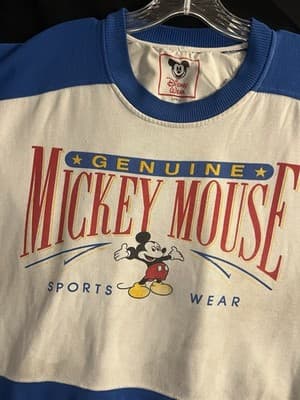 VTG Disney Wear Genuine Mickey Mouse Sports Crewneck Korea Mens L Sweatshirt - Thumbnail 2