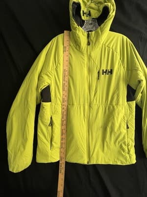 Helly Hansen Mens M Odin Lightweight Stretch Hooded Insulator 2.0 Bright Moss - Thumbnail 6