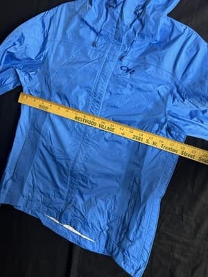 Outdoor Research Panorama Waterproof Shell Hoodie Hoody Jacket Blue Womens XS - Thumbnail 11