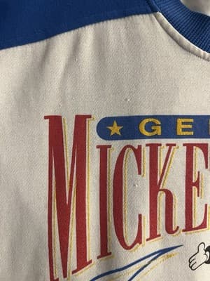 VTG Disney Wear Genuine Mickey Mouse Sports Crewneck Korea Mens L Sweatshirt - Thumbnail 3
