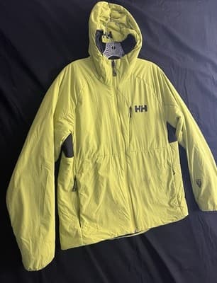 Helly Hansen Mens M Odin Lightweight Stretch Hooded Insulator 2.0 Bright Moss - Thumbnail 4