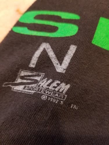 VTG Seattle Seahawks 90s Salem Sportswear Single Stitch L T-Shirt Large - Thumbnail 6