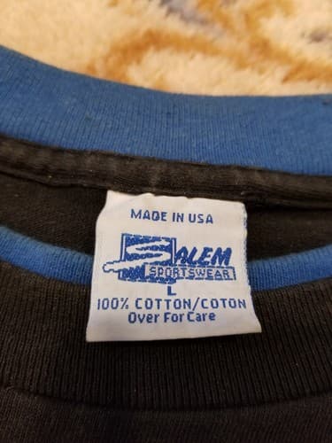 VTG Seattle Seahawks 90s Salem Sportswear Single Stitch L T-Shirt Large - Thumbnail 4