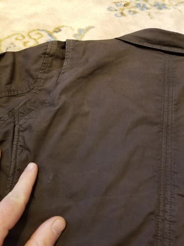 DIESEL Ward Deck Military Jacket Womens Large Multi Pocket Button Zip Brown Coat - Thumbnail 4
