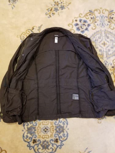 DIESEL Ward Deck Military Jacket Womens Large Multi Pocket Button Zip Brown Coat - Thumbnail 9