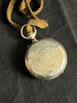 VTG Swiss Billodes Zenith Pocket Watch .800 Silver 15 Rubis Antique 1889 Expo - Thumbnail 5