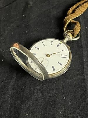 VTG Swiss Billodes Zenith Pocket Watch .800 Silver 15 Rubis Antique 1889 Expo - Thumbnail 3