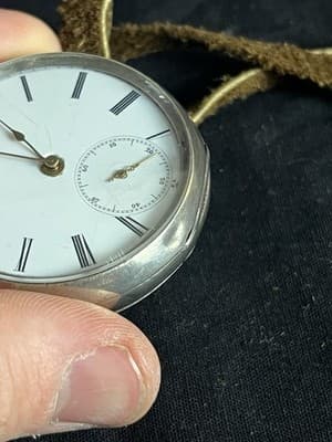 VTG Swiss Billodes Zenith Pocket Watch .800 Silver 15 Rubis Antique 1889 Expo - Thumbnail 18