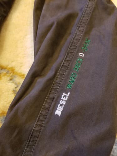 DIESEL Ward Deck Military Jacket Womens Large Multi Pocket Button Zip Brown Coat - Thumbnail 5